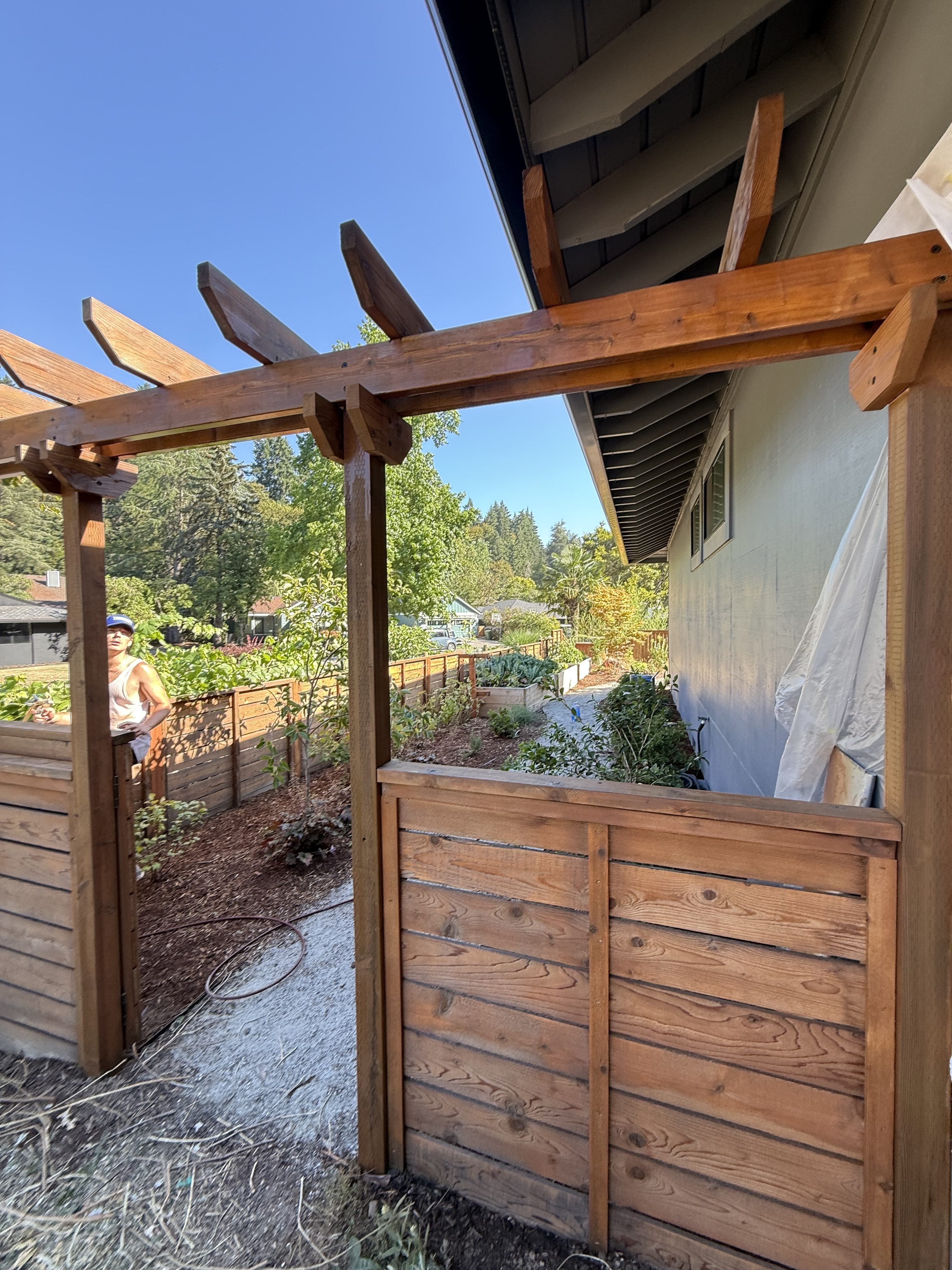 Concrete and hardscape cleaning on a Corvallis Oregon property