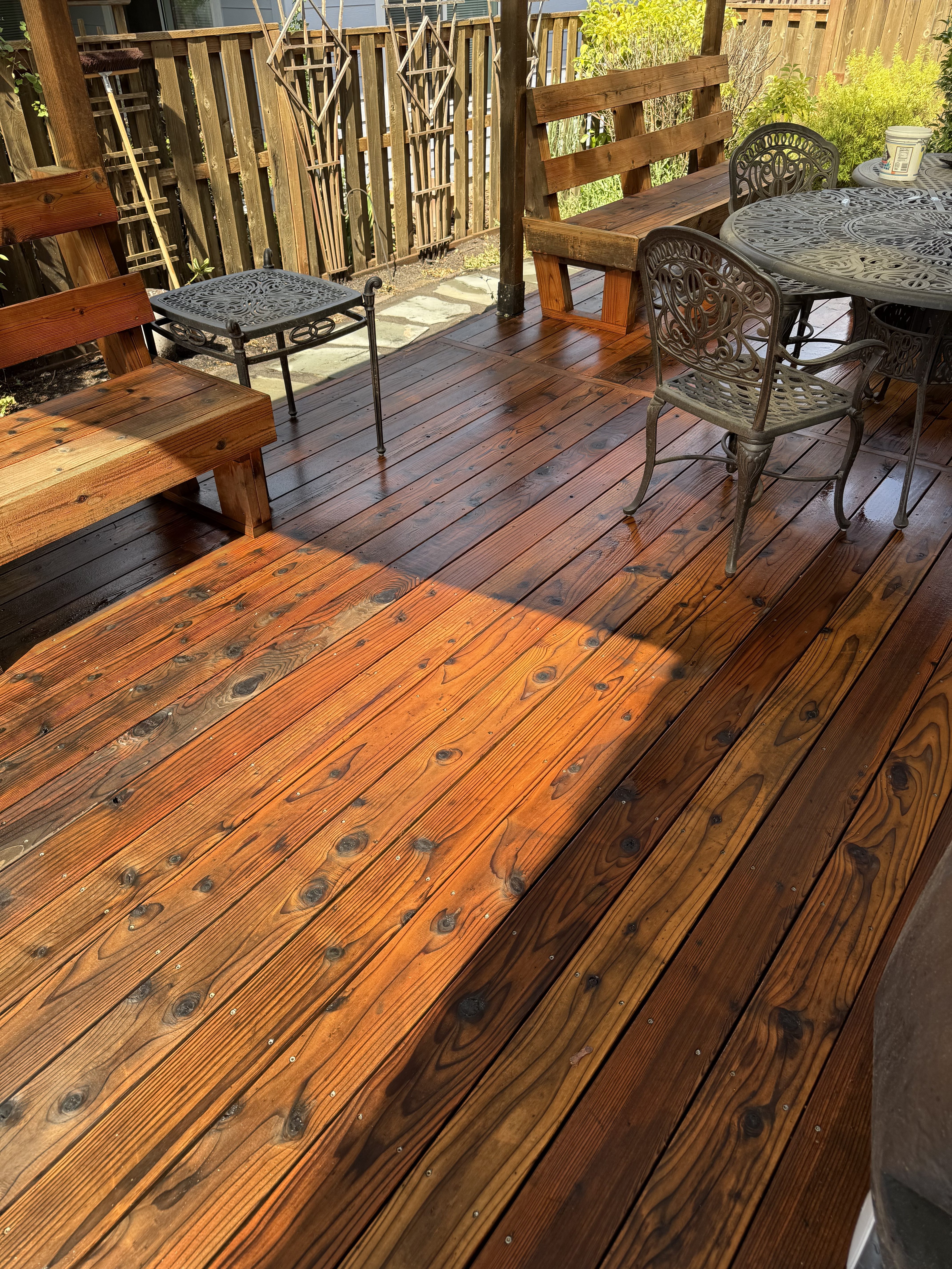Wood deck restoration by GreenTree Services Oregon